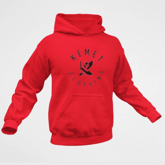 Red and black hoodie