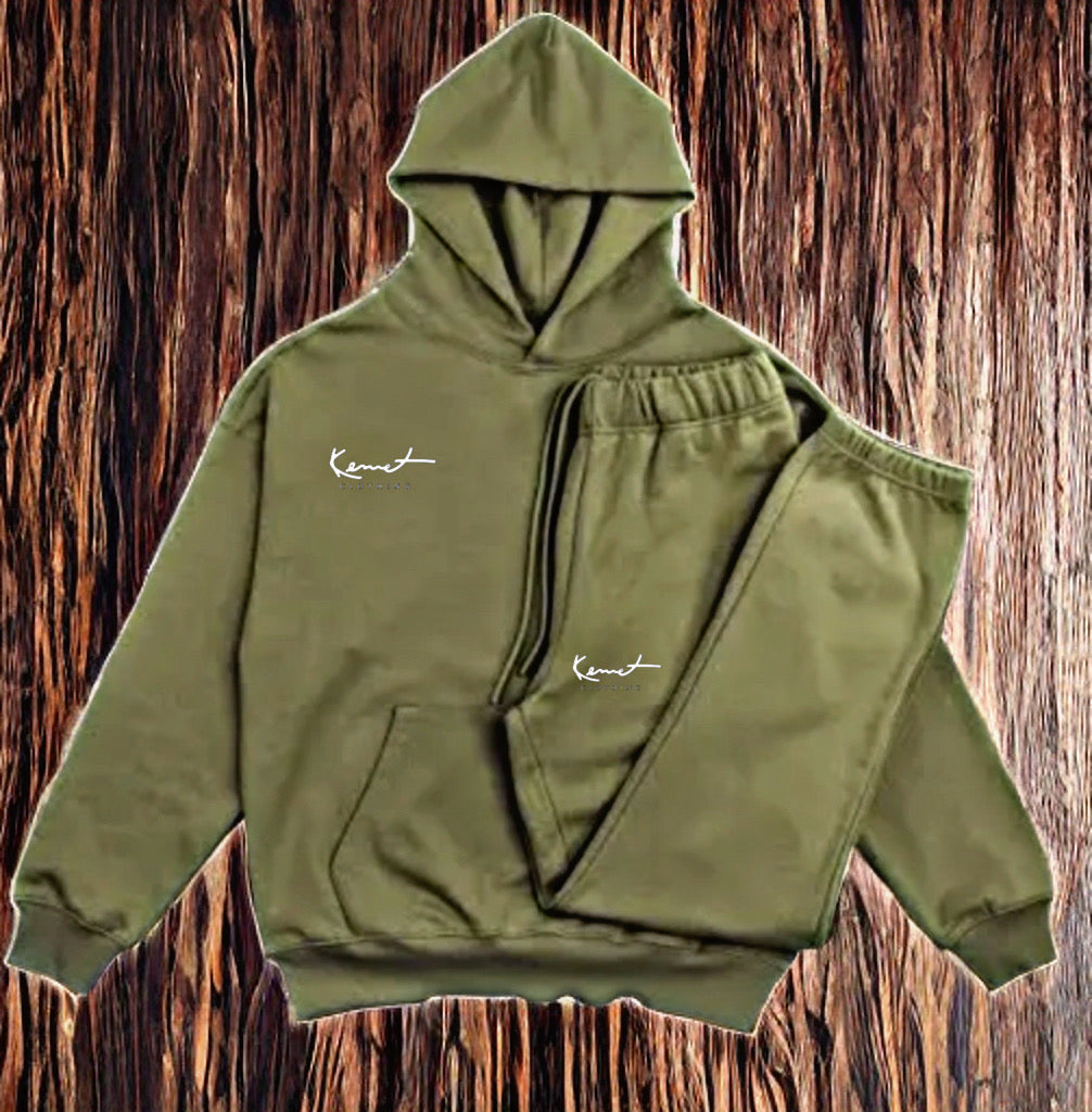 Women’s  olive green hoodie set