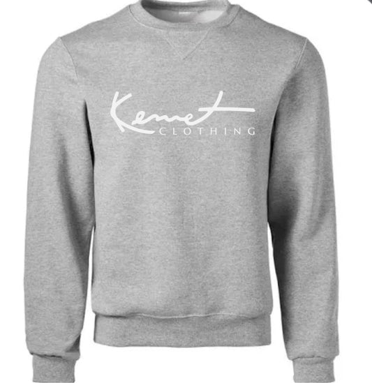 Grey sweatshirt with script