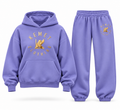 Kemet Women’s Signature Gold Logo Oversized Hoodie & Jogger Set – Lavender