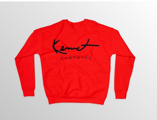 Classic red script sweatshirt